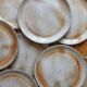 10 dessert plates in sandstone from the vintage 70s marsh