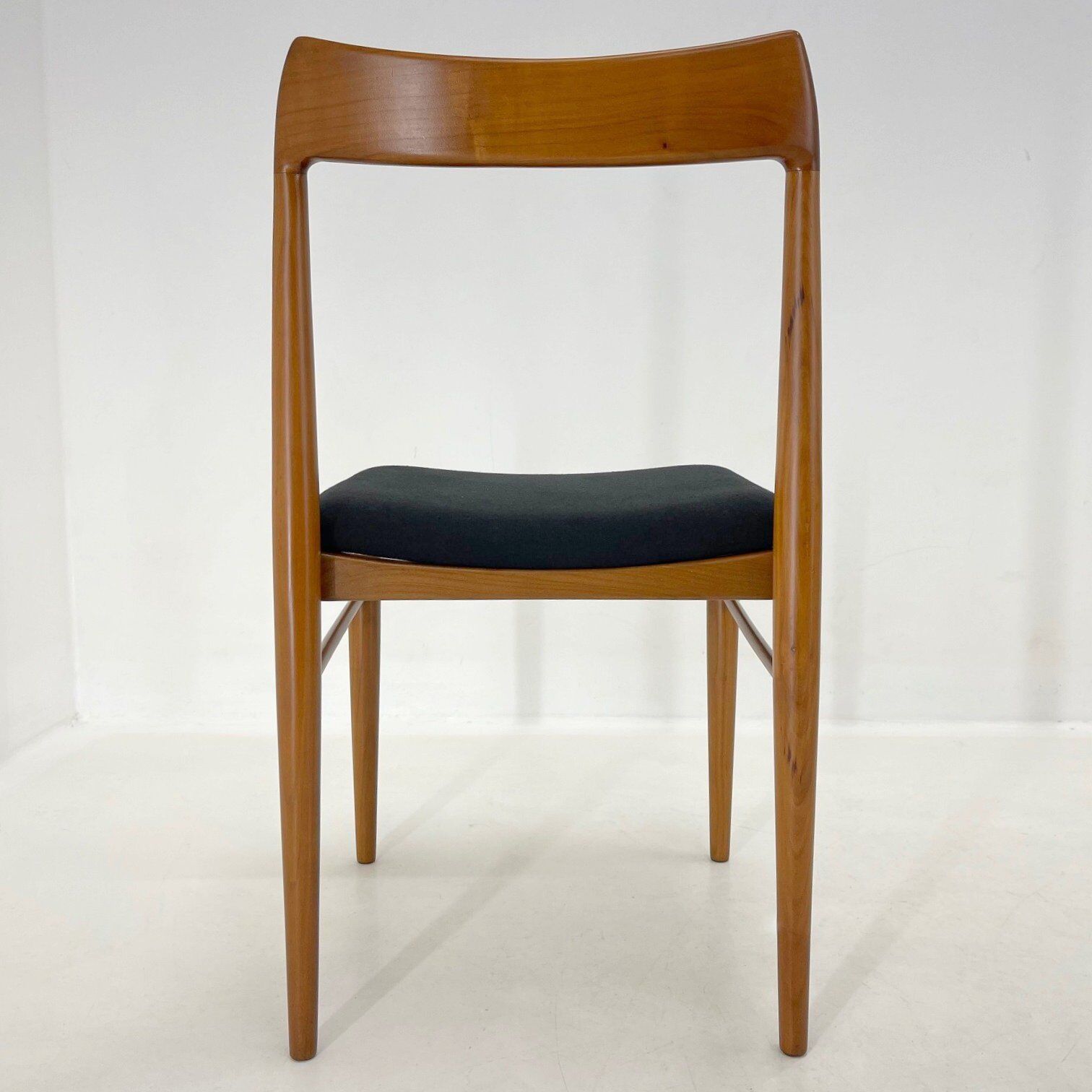 Set of four danish dining chairs, carefully refurbished.