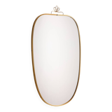 Metal and brass framed mirror