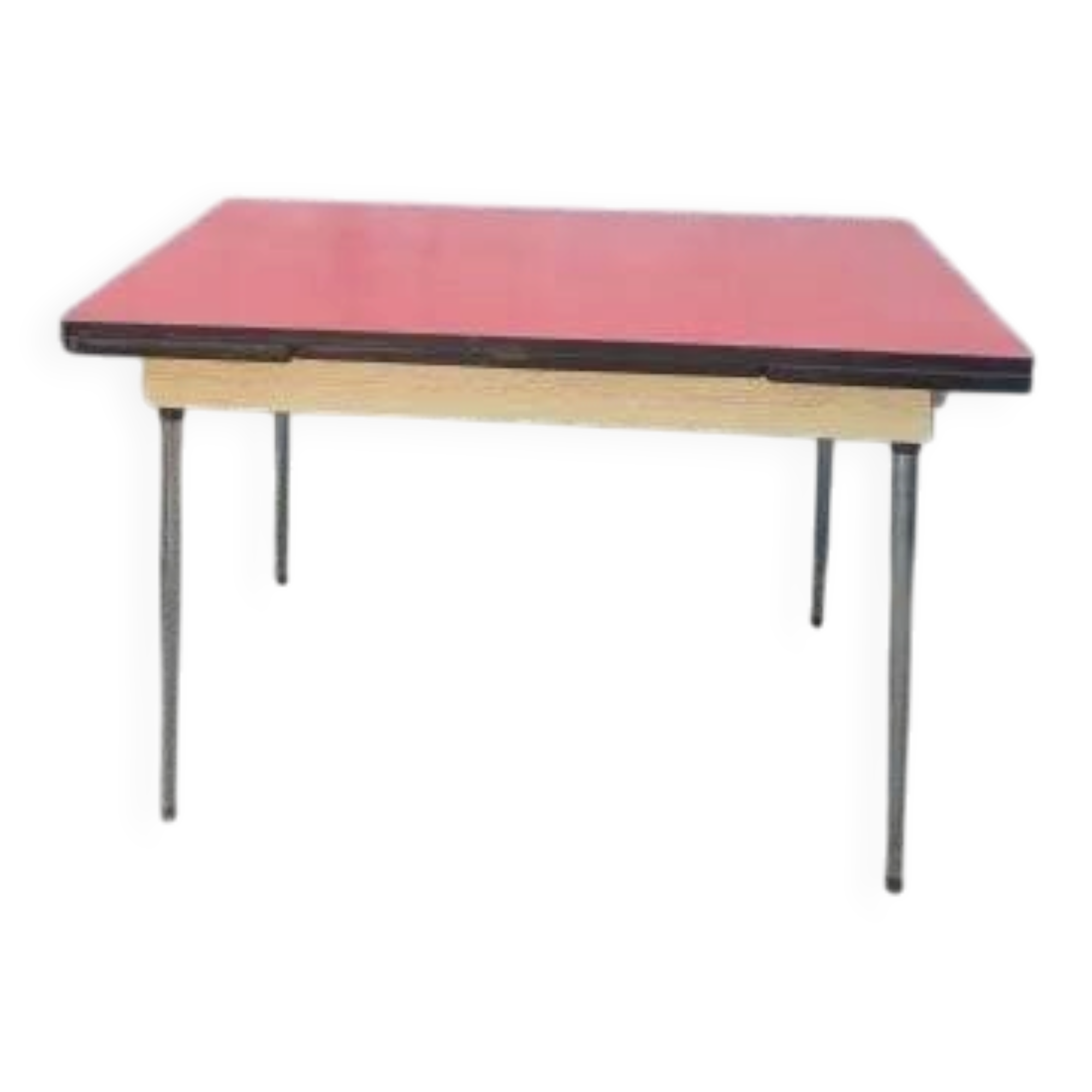 Table en formica rouge
