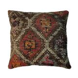 Housse de coussin kilim turc vintage, 45 x 45 cm