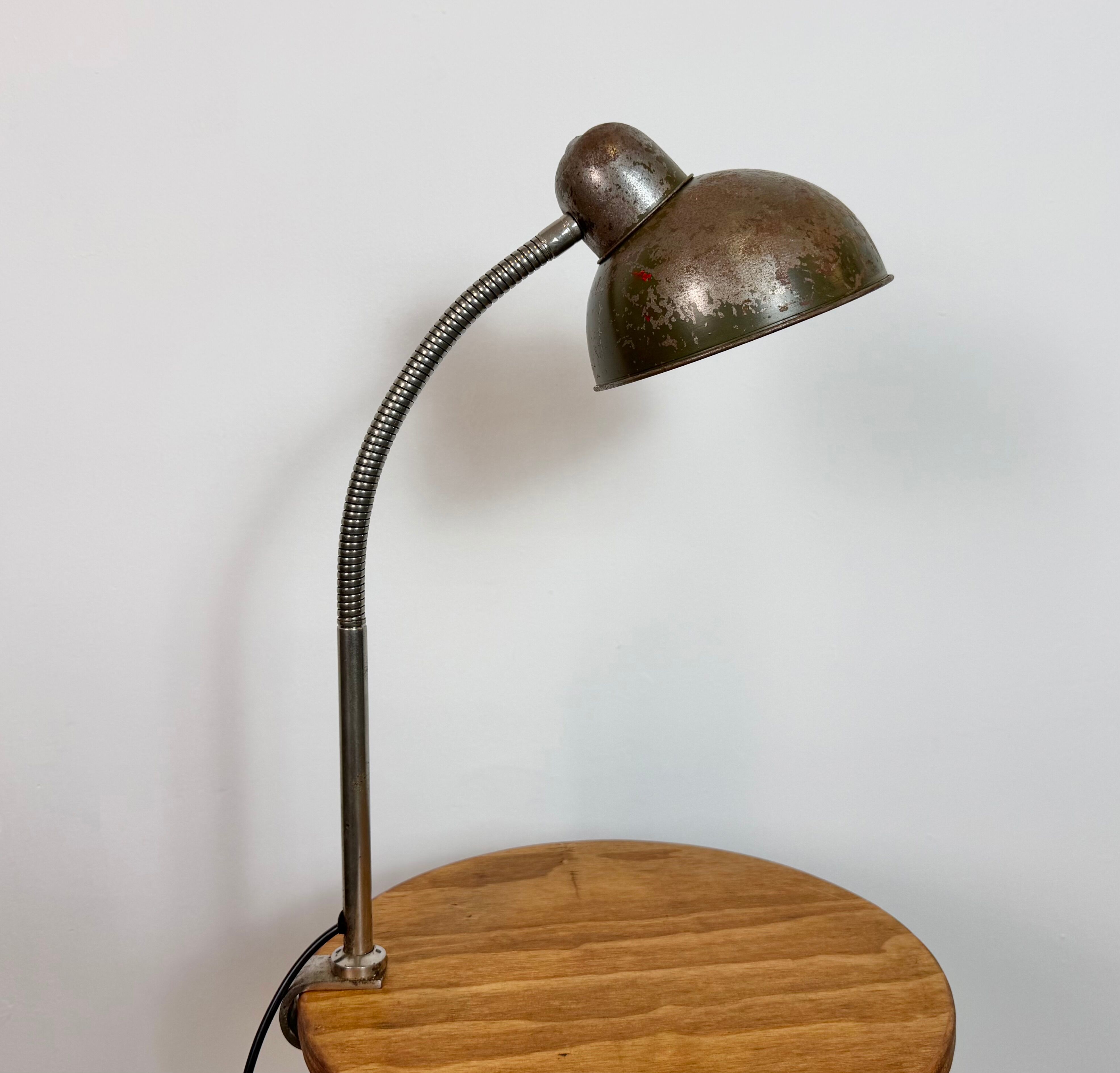 Industrial Workshop Gooseneck Table Lamp, 1960s