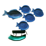 Fish dishes and plates