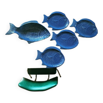 Plat et assiettes poisson