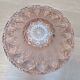 Grand plat Art déco verre rose