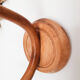 Hook, curved wooden coat rack