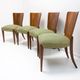 Art Deco dining chairs H-214 by Jindrich Halabala for ÚP Závody, 1950´s