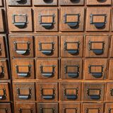 Trade furniture with drawers - cabinetmaker / apothecary furniture