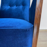 Restored Bauhaus Tubular Armchair Pair From 60's / Set Of 2 / Renovated / Chair / Furniture / Velvet