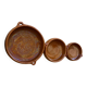 Ensemble de 3 plats en terre cuite
