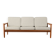 Scandinavian solid oak three-seater sofa, 1950s/60s