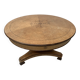Charles X style dining table in maple wood veneer, 20th century