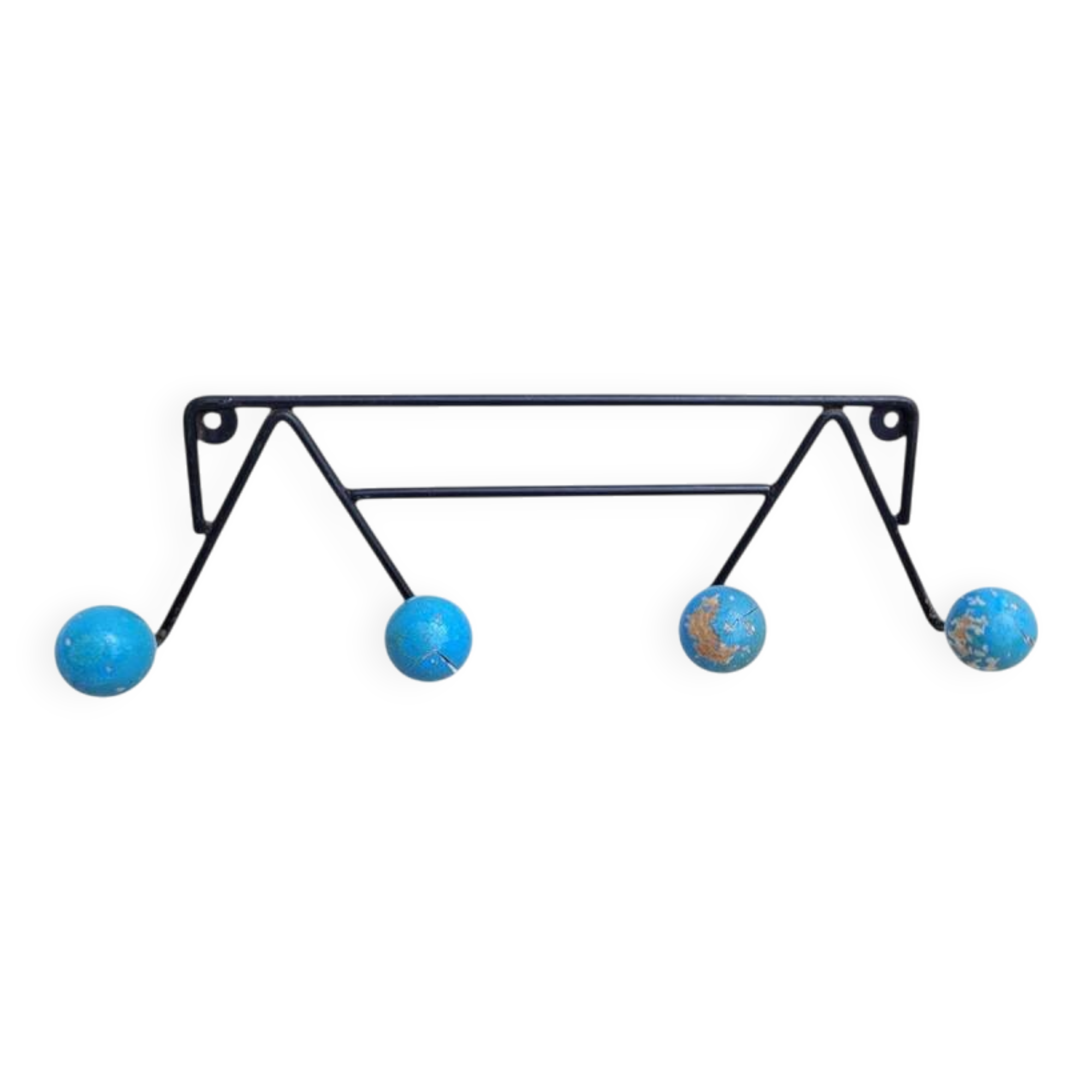 60s wall coat rack