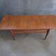 Table basse monte-et-baisse scandinave en acajou – Vintage