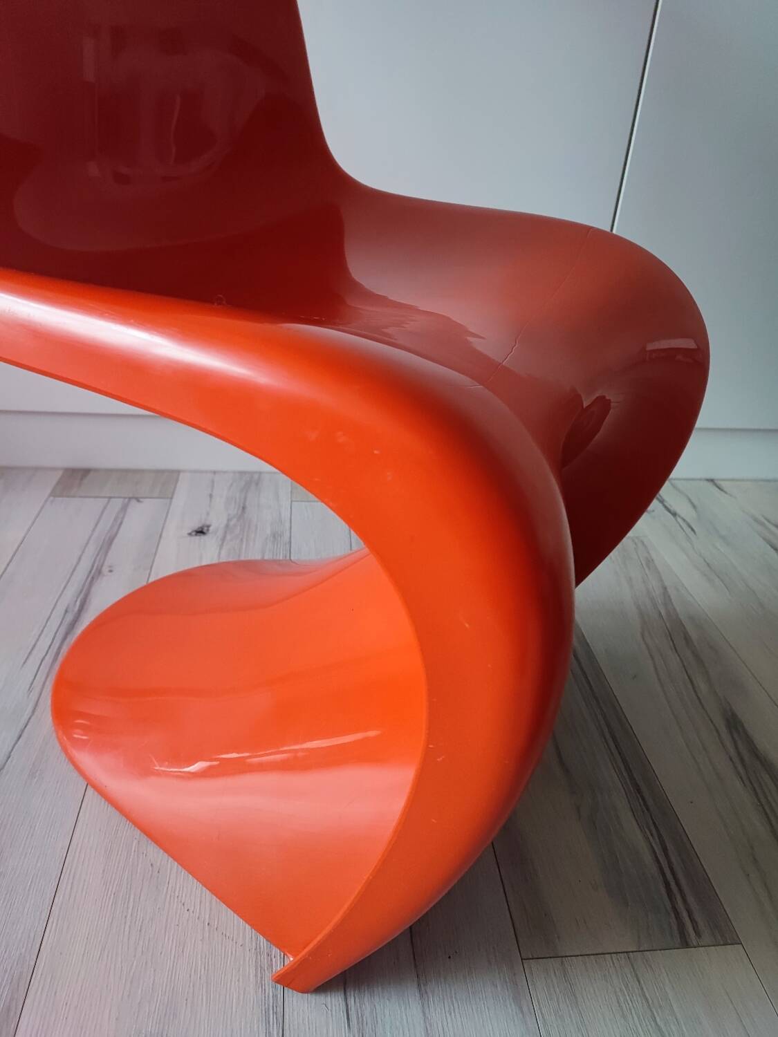 Orange Panton chairs 1974