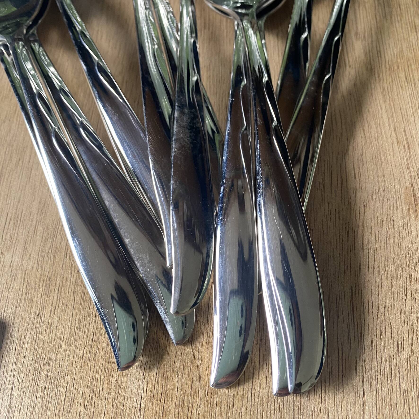 Vintage stainless steel cutlery set Oneida USA 60 pieces