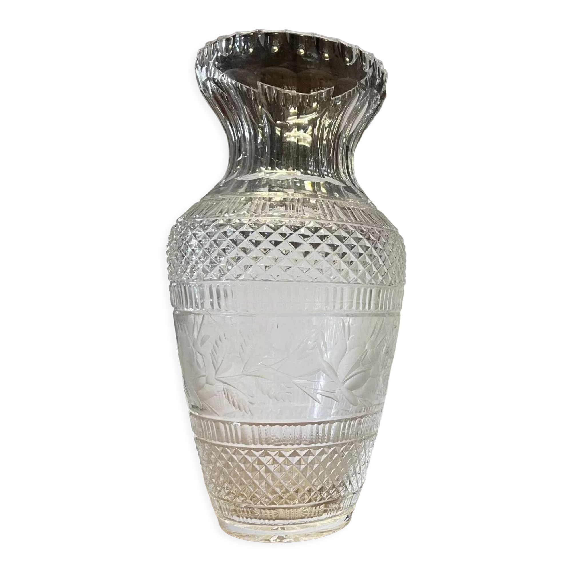 Crystal vase circa 1950