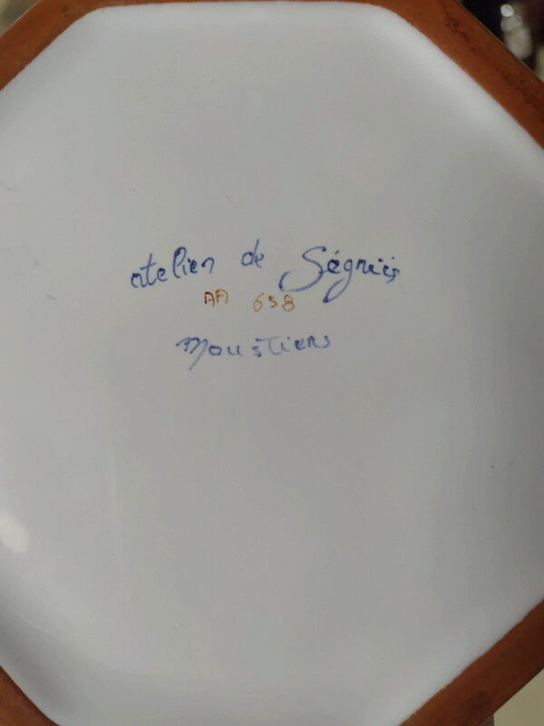 Pair of candlesticks Moustiers