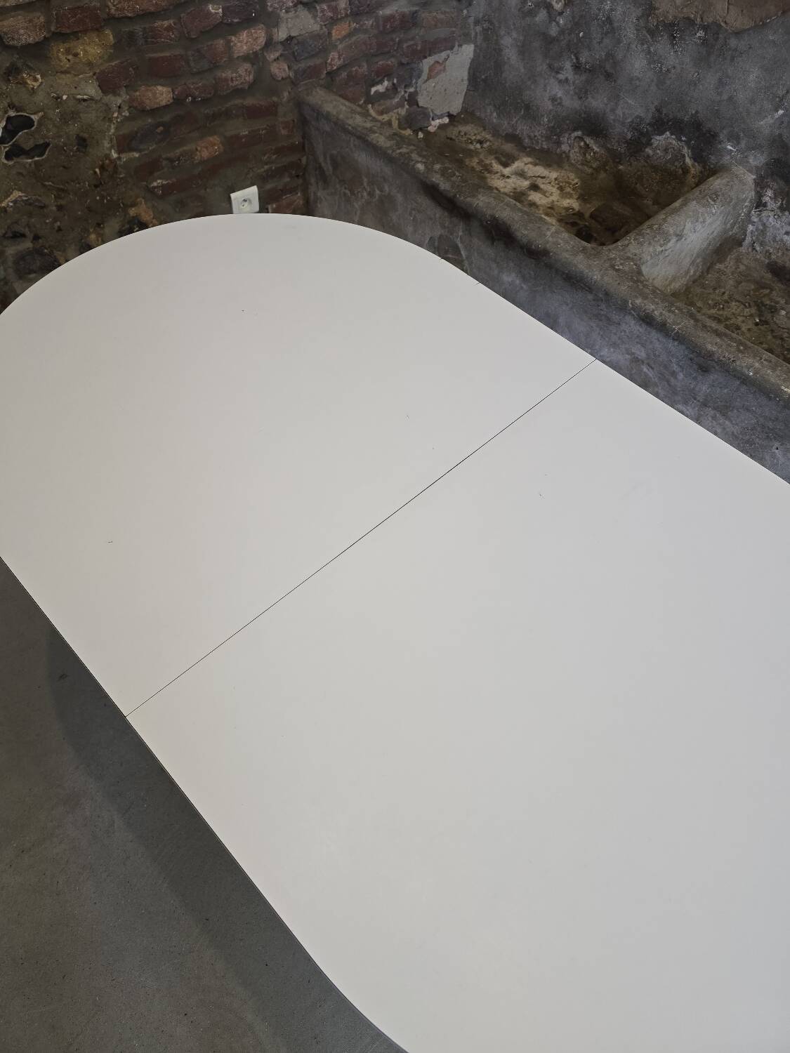 Oval table with central extension LAFA 1970s