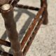 4 wooden and rope bobbin leg chairs attributed to Charles Dudouyt 1940