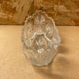 Ancienne Coupe Centre de Table Cristal Taillé Années 50 Vintage