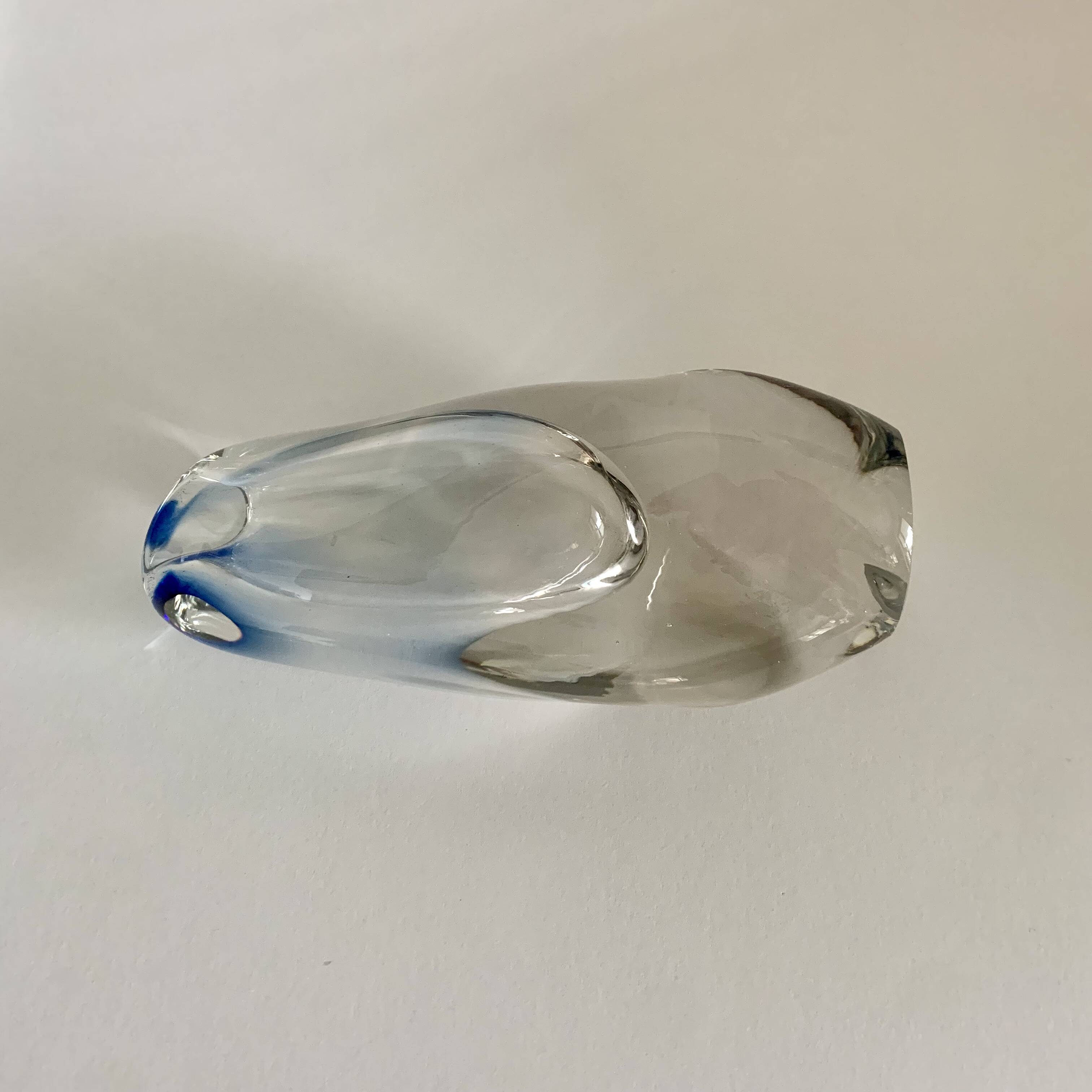 Glas vase by Josef Rozinek for Novy Bor Glassworks, 1960's