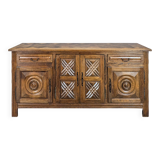 Enfilade en chêne massif sclupté DLG Dudouyt