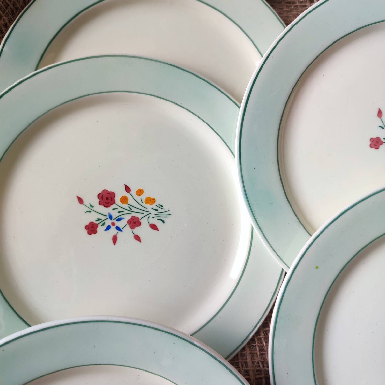 Set of 6 HBCM dessert plates, Marlaine model