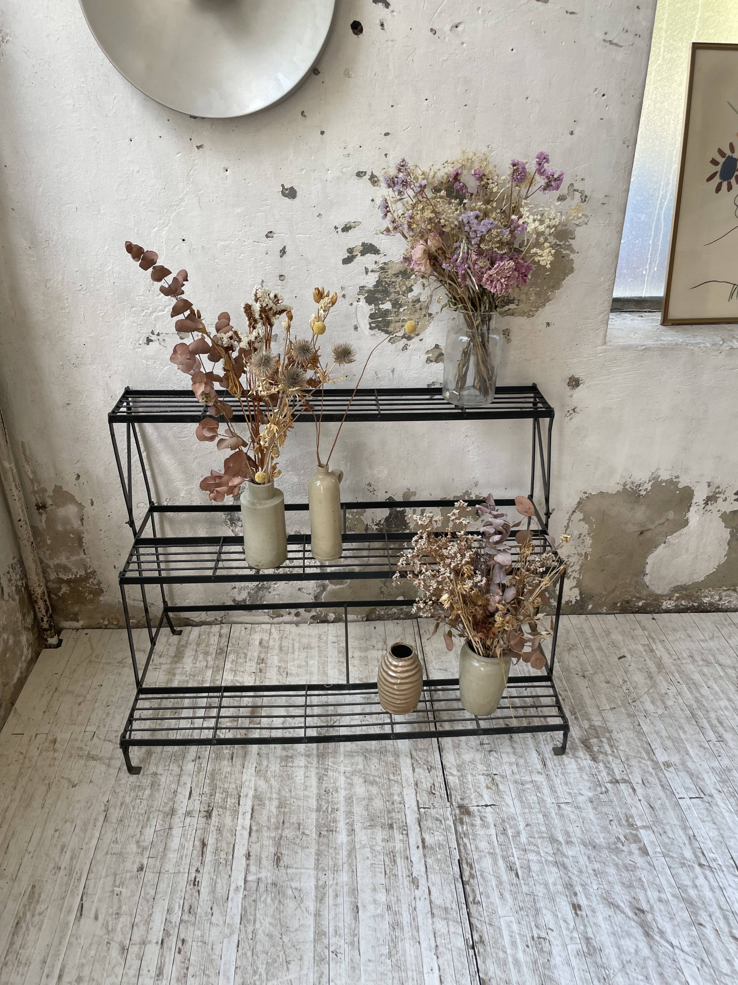 Plant holder florist metal staircase