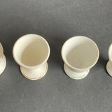 4 coquetiers céramique ancienne