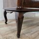 Chest of drawers with five drawers in wood and brass