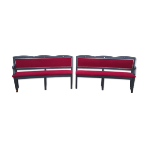 Paire bancs théatre