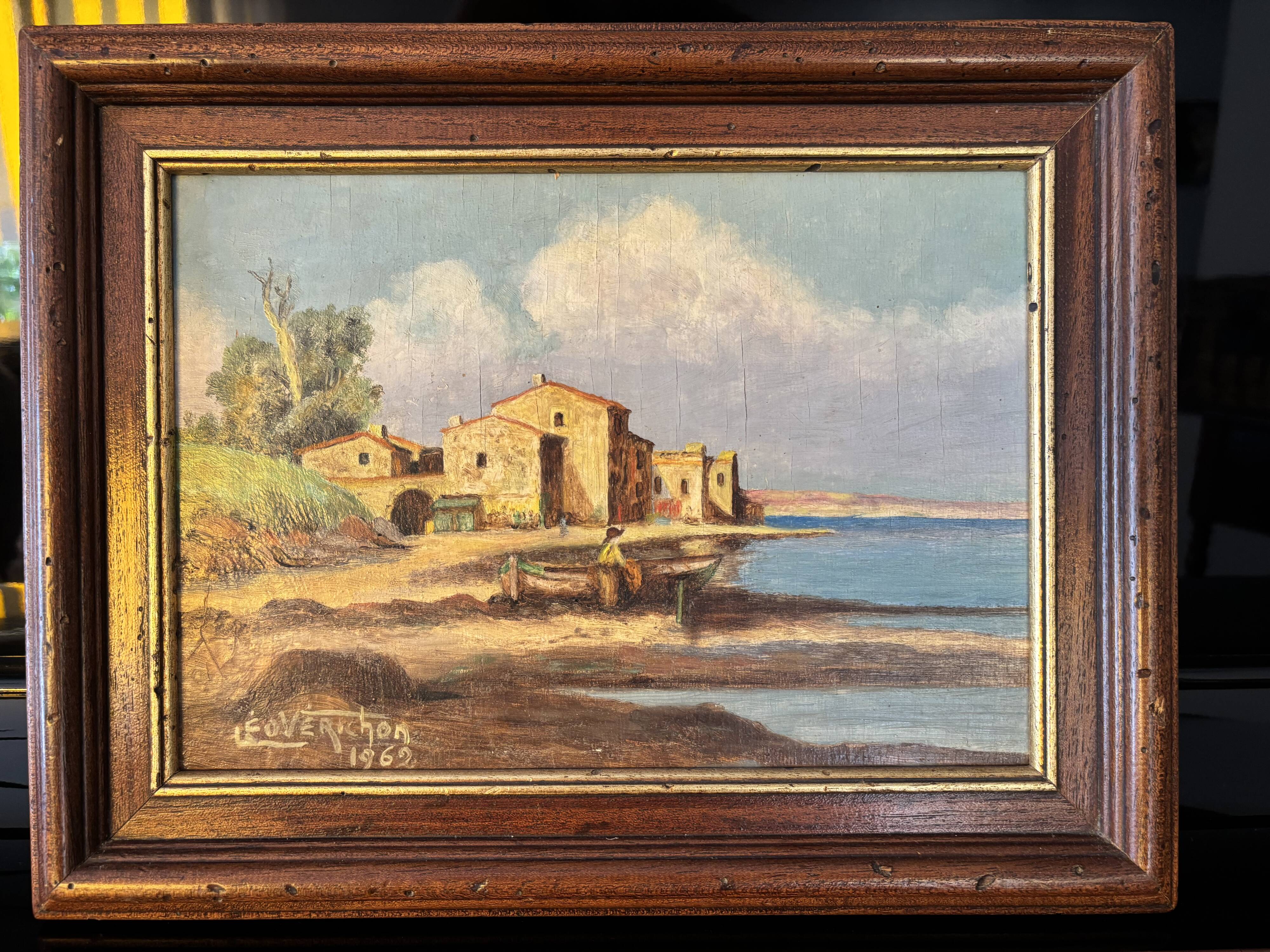 Signed painting, maritime decor