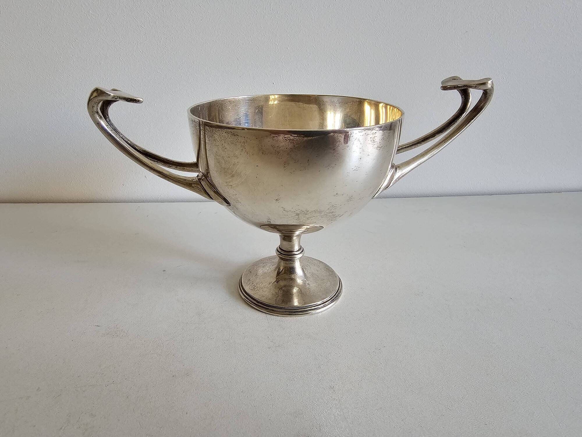 George V Style Solid Silver Cup / Bowl / Cream Pot Sugar Bowl, John & D