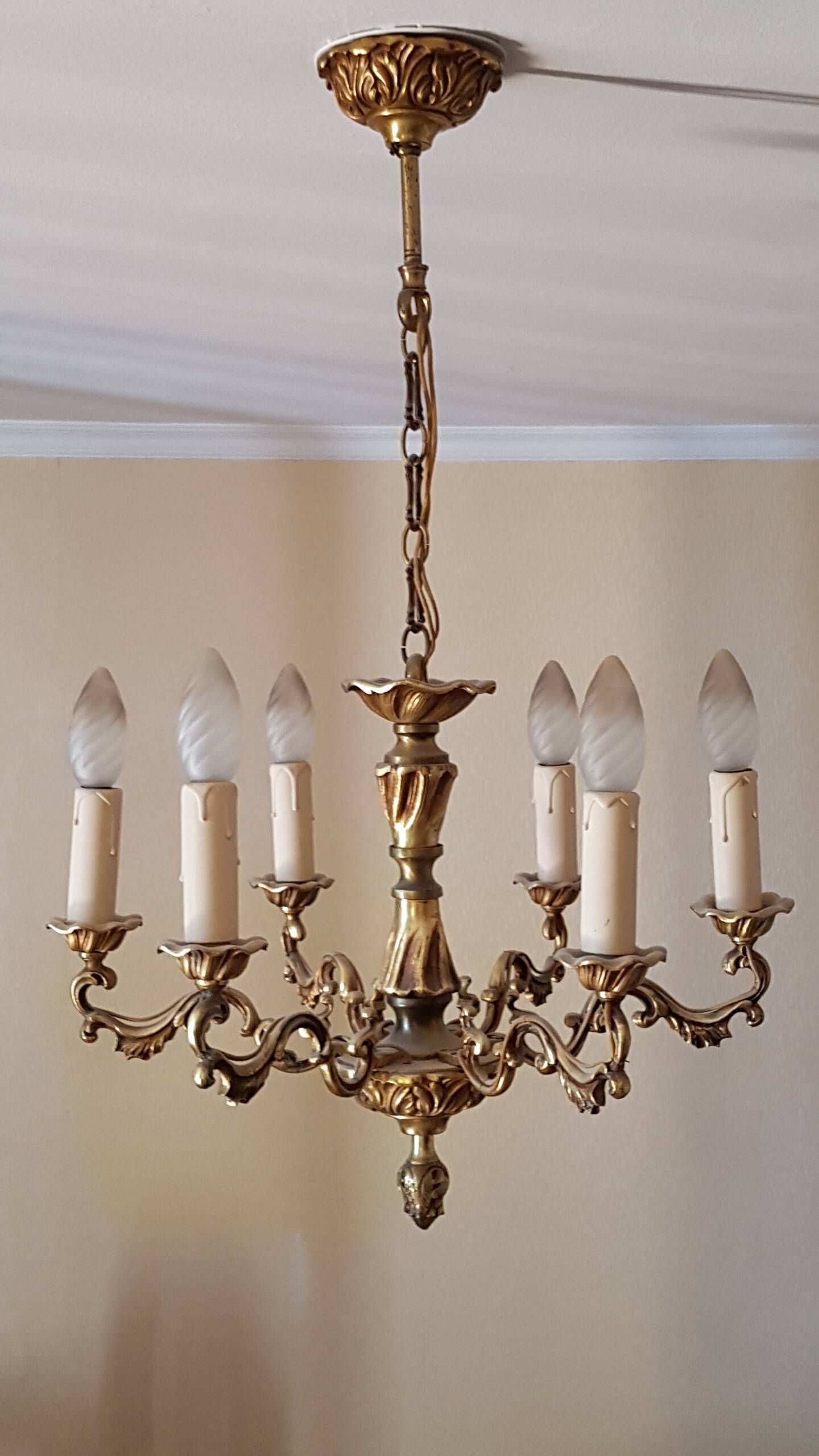 Bronze chandelier Louis XV style