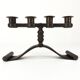 Wrought iron chandelier with four lights, Charles Piguet, Switzerland, circa 1930.