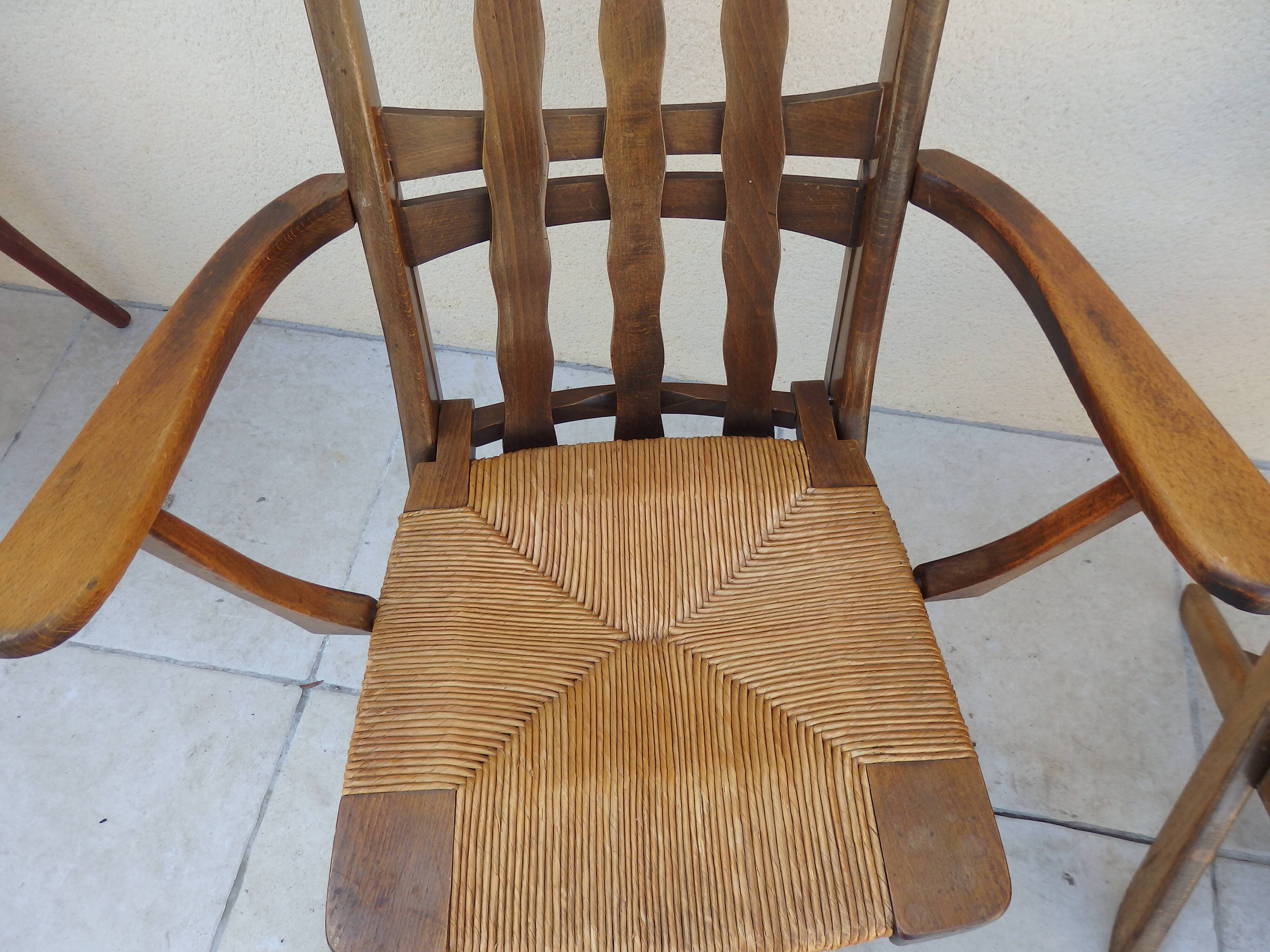 Paire de fauteuils Triconfort année 1960 trois  position