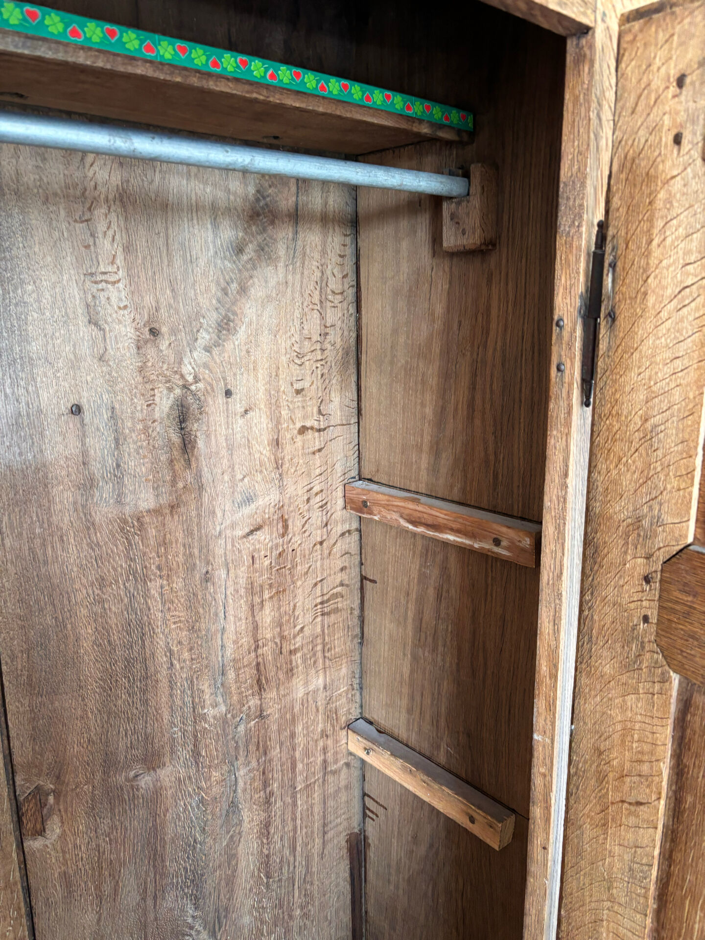 Oak wood closet