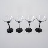 Set of martini glasses, Danish design, 1970s, manufactured in Denmark