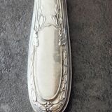 Set of 11 vintage knives, steel blades and silver handles