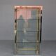 Vitrine vintage métal chromé et doré par Renato Zevi