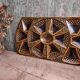 Art Deco French majolica rectangular oyster tray from Sarreguemines