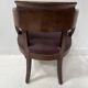 Fauteuil de bureau de style Empire en acajou et placage XIX siècle