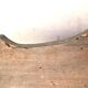 Old pediment in solid and marquetry wood