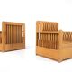 Pair of Armchairs from the " Mobili nella Valle" Series by Mario Ceroli for