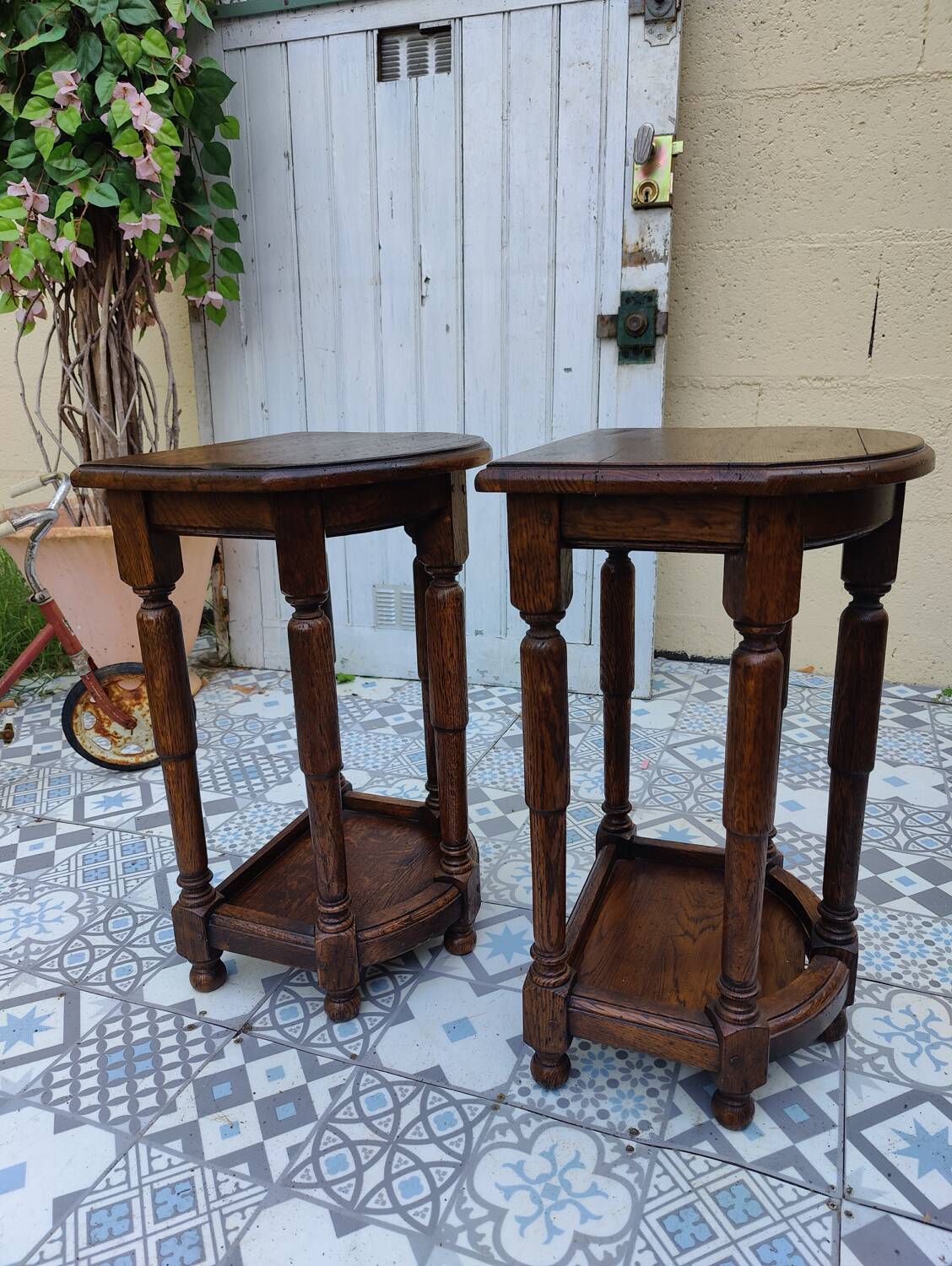 Pair of authentic saddles