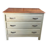 3-drawer chest of drawers in solid wood