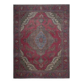 1970s Vintage Persian Handmade Wool Pink Oversized Area Rug 279x390