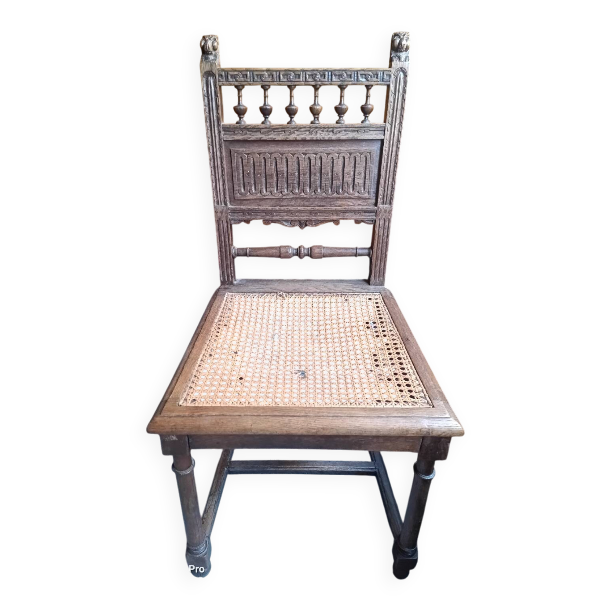 Oak and rattan chair 1900