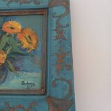 Tableau de fleurs ancien